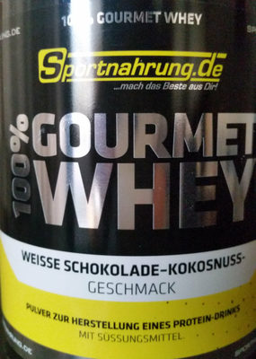 100% Gourmet Whey Weisse Schokolade-Kokosnuss Geschmack