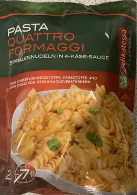 Pasta Quattro Formaggi front packaging