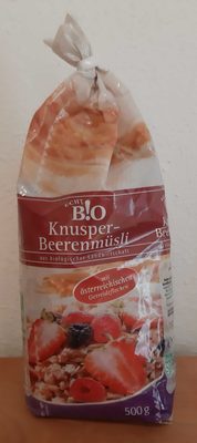 Knusper Beerenmüsli front packaging