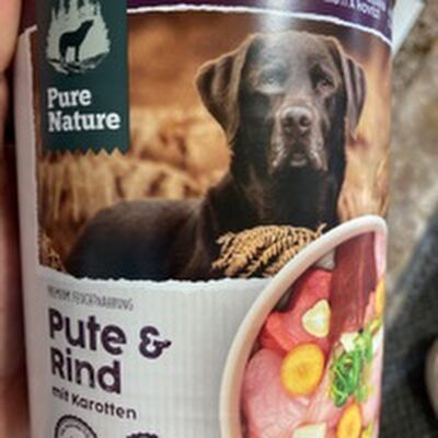 Pute & Rind mit Karotten front packaging