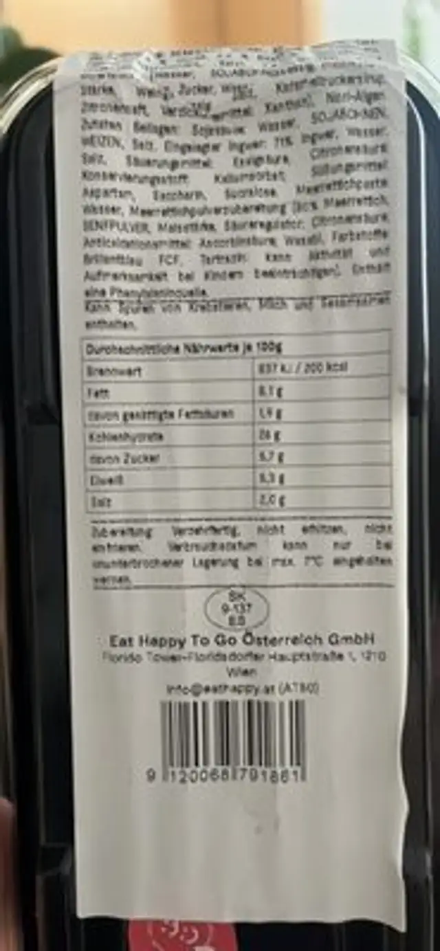 California Crunchy Cooked Salmon nutrition facts table