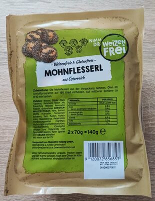 Mohnflesserl Glutenfrei