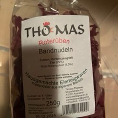 Roterüben Bandnudeln