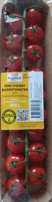Mini Cherry Rispentomaten aus Deutschland front packaging