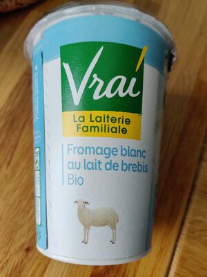 Fromage blanc au lait de brebis bio front packaging