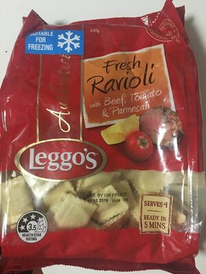 Fresh Ravioli with Beef, Tomato & Parmesan front packaging