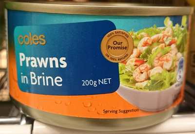 Coles Prawns in Brine