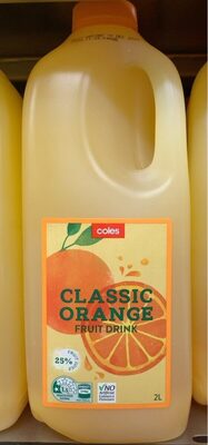 Classic orange fruit drink