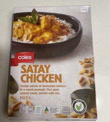 Satay chicken front packaging