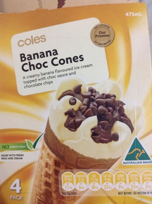 Banana Choc Cones