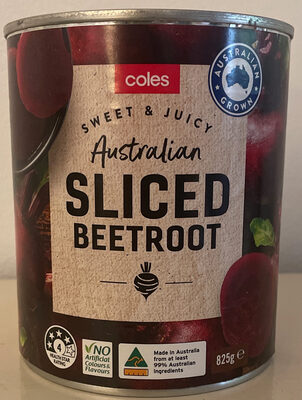 Sliced beetroot