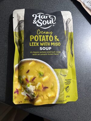 Creamy Potato And Leek W Miso Soup front packaging