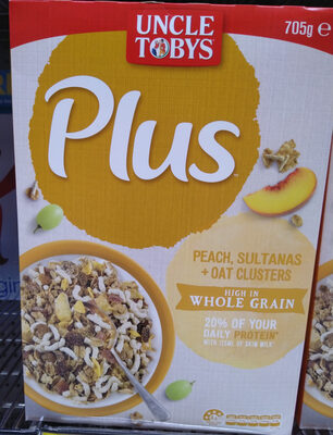 Peach, sultanas & Oat clusters