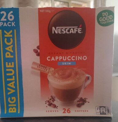 creamy and  frothy cappuccino skim