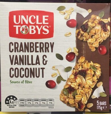 Cranberry Vanilla & Coconut front packaging