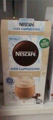 Iced cappuccino front packaging
