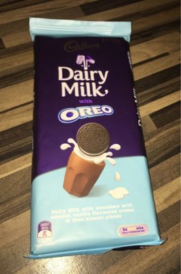 Dairy milk chocolate with oreo