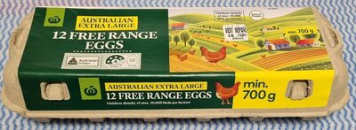 12 Free Range Eggs (700g)