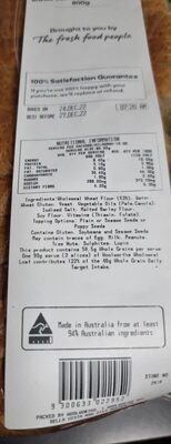 Wholemeal Loaf front packaging