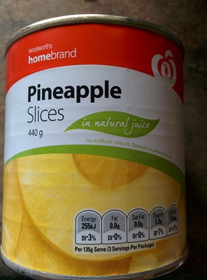 Pineapple Slices in Natural Juice