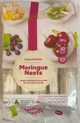 Meringue Nests front packaging