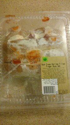 Woolworths Mock Cream and Jam Filled Finger Buns 3pk