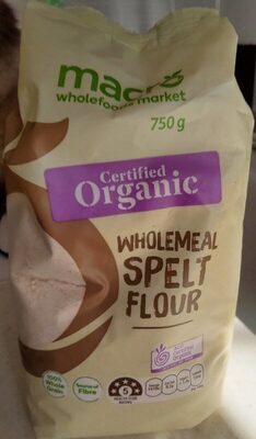 Wholemeal spelt flour front packaging