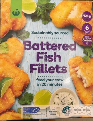 Battered fish fillet