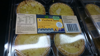 4 Custard Tarts