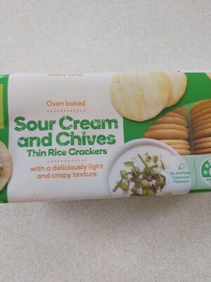 Sour Cream & Chives Thin Rice Crackers