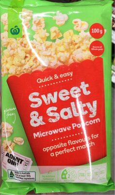 Sweet & Salty Popcorn front packaging