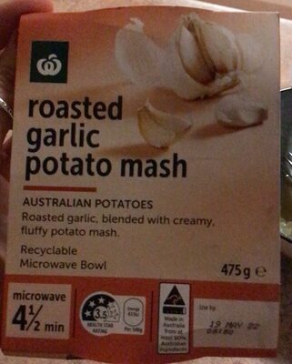 Roasted garlic potato mash