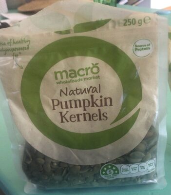 Natural pumpkin kernels front packaging