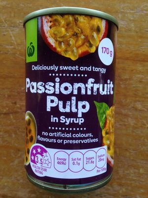 Passionfruit pulp in syrup