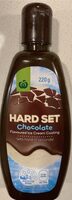 Hard set chocolate topping
