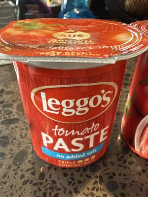 Leggos. Tomato Paste front packaging