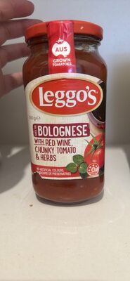 Sauce for Bolognese with red wine, chunky tomato & herbs