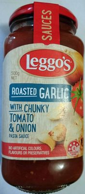 Roasted Garlic with Chunky Tomato & Onion front packaging