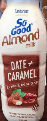 Lait d'amande a la datte et caramel