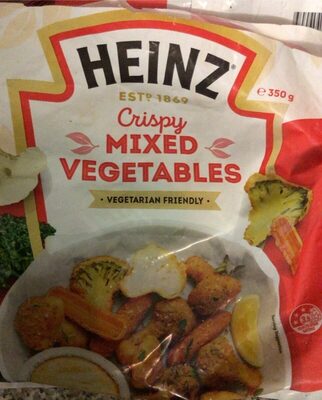 Crispy mixed vegetables front packaging