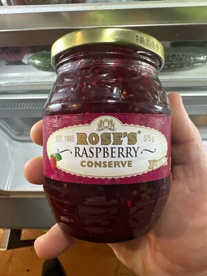 Rose's Raspberry Conserve front packaging