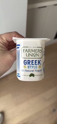 Greek Style All Natural Yogurt front packaging