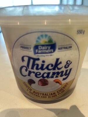 Thick & Creamy South Australian Cherry & Queensland Blood Plum front packaging