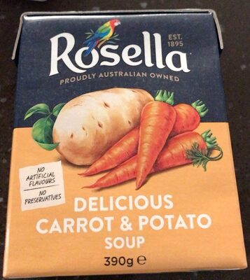 Delicious carrot & potato soup