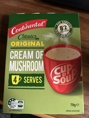 Cream of Mushroom Cup a Soup