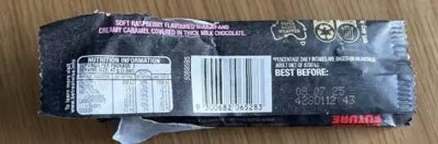 Mars Bar Strawberry Smash (Au) nutrition facts table