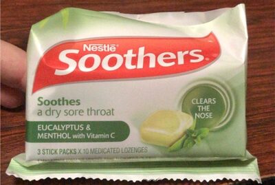 Soothers Eucalyptus & Menthol + Vitamin C 3 Stick Packs