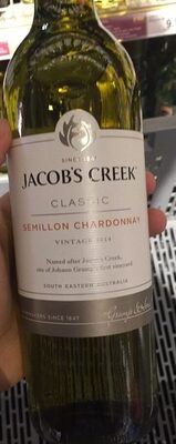 Jacob's Creek Classic Semillon Chardonnay 2014 front packaging