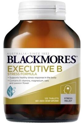 Executive B Vitamin B Stress Support Tablets front packaging