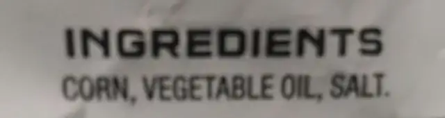 Unknown ingredients label